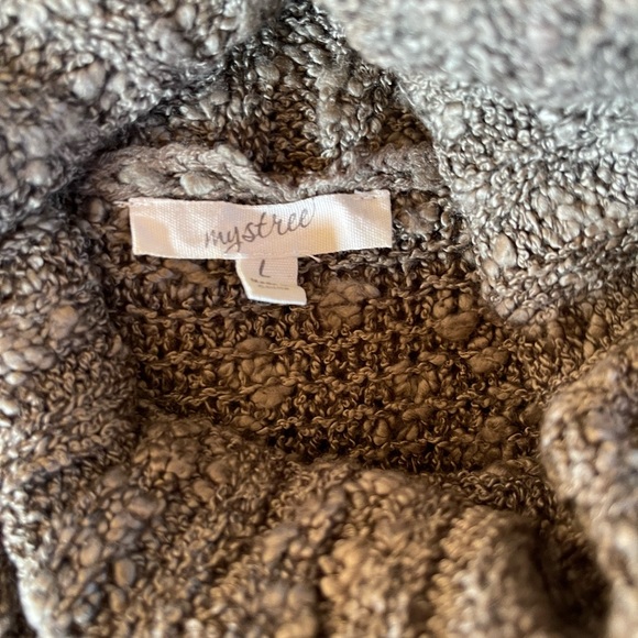 Mystree Sleeveless Green Cowl Neck Sweater Tunic, size Large - Picture 3 of 4